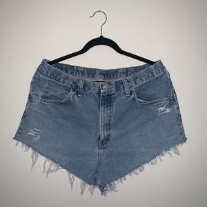 Jean cut-off shorts